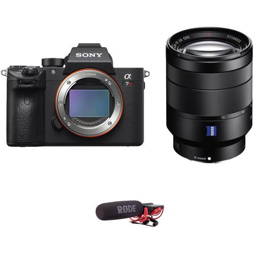 Sony Alpha a7R III Mirrorless Digital Camera with 24-70mm f 4 Lens and Microphone Kit