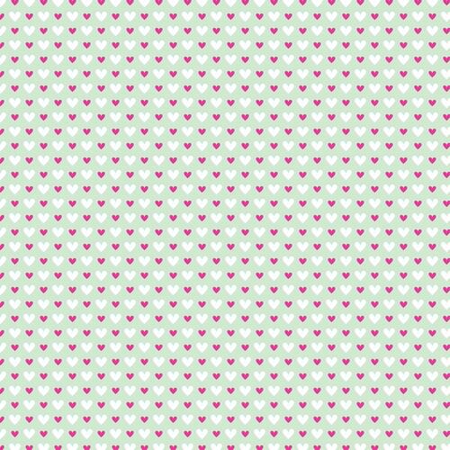 Westcott Hearts Matte Vinyl Backdrop with Hook-and-Loop Attachment