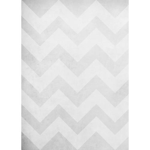 Westcott Washed Chevron Matte Vinyl Backdrop with Grommets