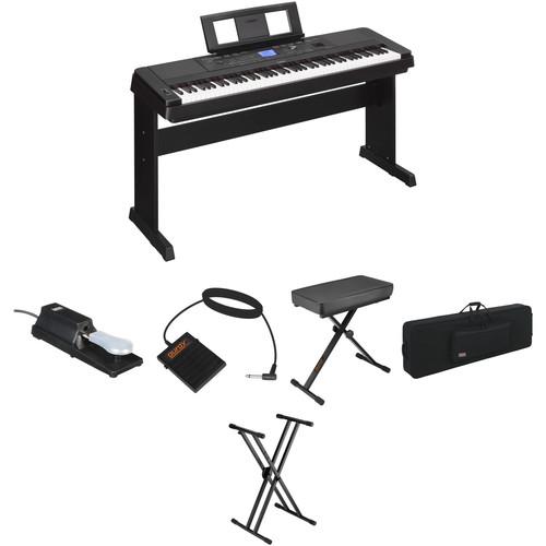 Yamaha DGX-660 Stage Bundle Kit with Pedals, Bench, Case, and Stand