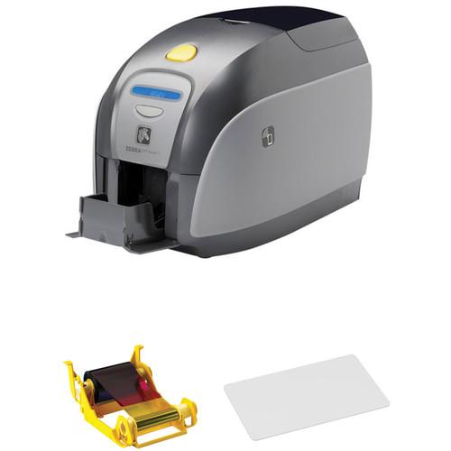 Zebra ZXP Series 1 Single-Sided Card Printer with YMCKO Ribbon & 500 Cards Kit