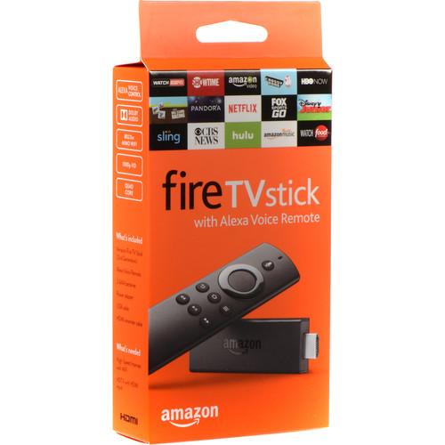Amazon Fire TV Stick Streaming Media Player with Alexa Voice Remote, Amazon, Fire, TV, Stick, Streaming, Media, Player, with, Alexa, Voice, Remote