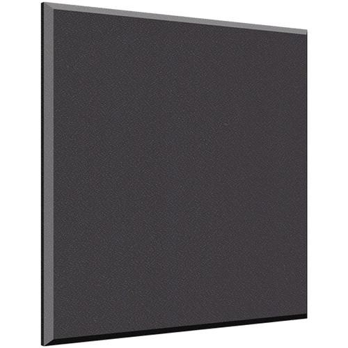 Auralex 1" X 24" X 24" Panel, Beveled Edge, Onyx Fabric, AFN 2 Impaling Clips - Tier 3