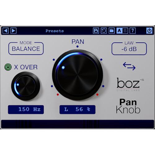 BOZ DIGITAL Pan Knob Software Plug-In