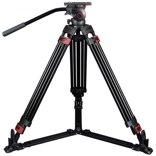 CAME-TV 609A Aluminum Video Tripod with Fluid Bowl Head