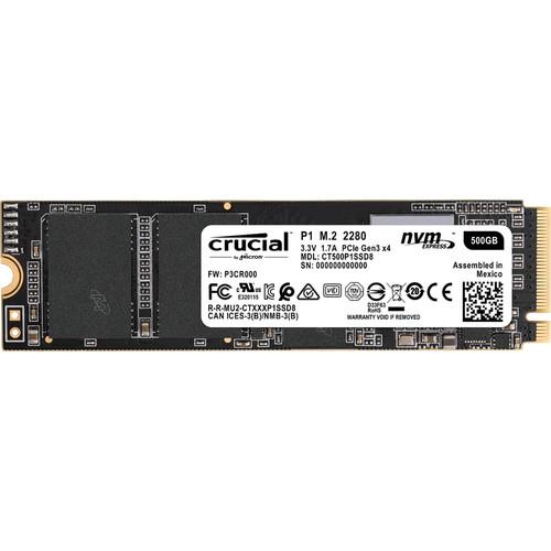 Crucial 500GB P1 NVMe M.2 Internal SSD