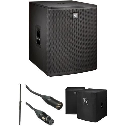 Electro-Voice ELX118P 18" Subwoofer Kit with Speaker Pole, Cable, and Cover