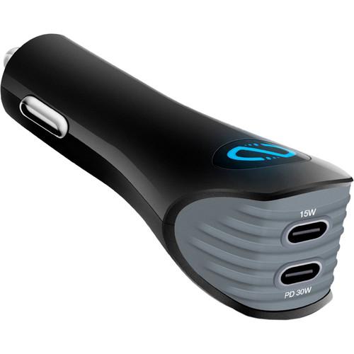 Naztech 30W Dual Port USB Type-C PD Car Charger