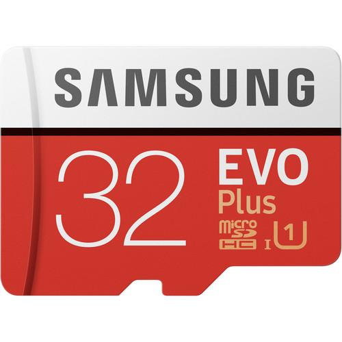 Samsung 32GB EVO UHS-I microSDHC Memory Card with SD Adapter