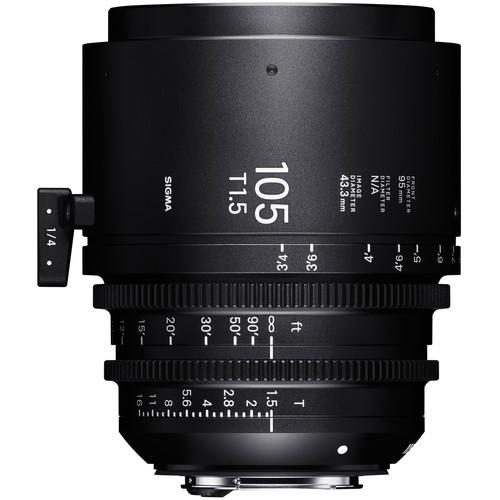 Sigma 105mm T1.5 FF Sony E Mount Fully Luminous High-Speed Prime Lens