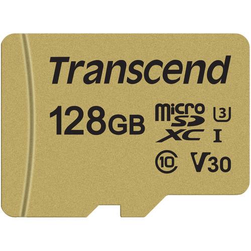 Transcend 128GB 500S UHS-I microSDXC Memory Card
