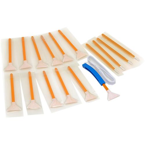 VisibleDust DHAP Orange 1.0x Vswabs, Corner Swabs, and CurVswab Handle Set
