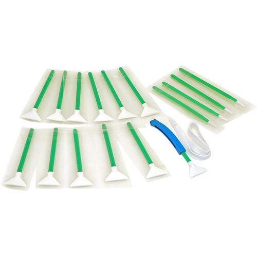 VisibleDust MXD-100 Green 1.3x Vswabs, Corner Swabs, and CurVswab Handles Set