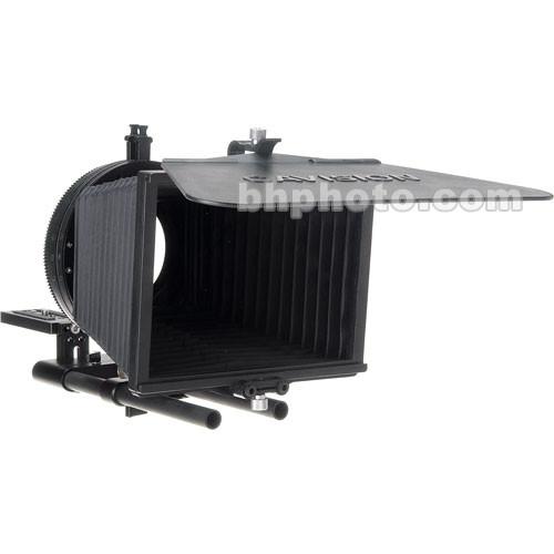 Cavision 4x4 Bellows Matte Box Kit - for DVX-100 and XL2, 15mm Rod Support, French Flag, 72mm Adapter