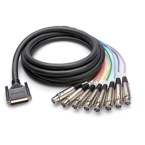 Hosa Technology DTF804 Male DB-25 to 8-Channel Female 3-Pin XLR Snake Cable- 13.1