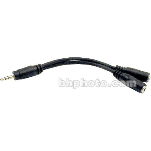Hosa Technology Stereo Mini Male to 2 Stereo Mini Female Y-Cable - 6"