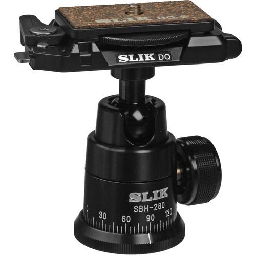 Slik SBH-280 DQ Professional Ballhead with Quick Release - Supports 8 lb - Black