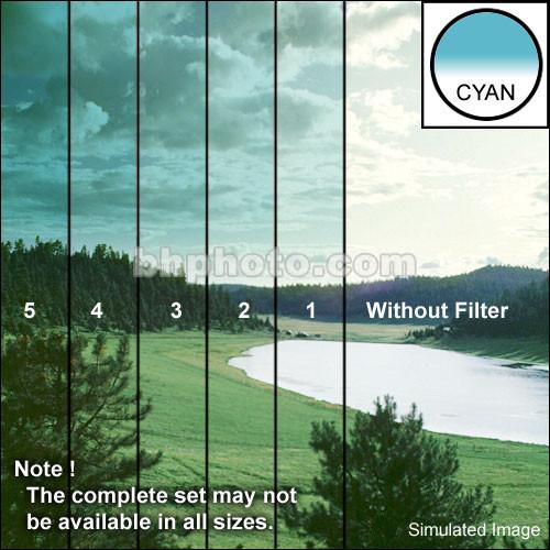 Tiffen 3 x 4" 4 Cyan Hard-Edge Graduated Filter