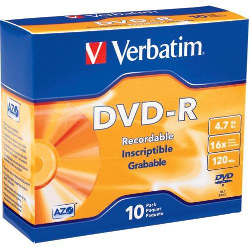 Verbatim DVD-R 4.7GB 16X Azo Surface with Slim Case