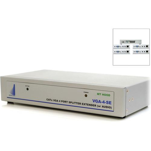 Apantac 4-Port VGA Splitter Extender with Audio