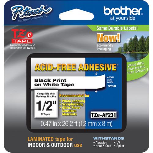 Brother TZeAF231 Acid-Free Tape