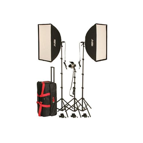 Smith-Victor KSBQ-2600 Pro Softbox Light Kit With Accent Light