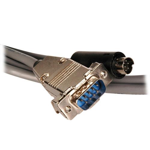 TecNec Plenum Visca Camera Control Cable 9-P D-Sub M to 8-P DIN M 75 Ft