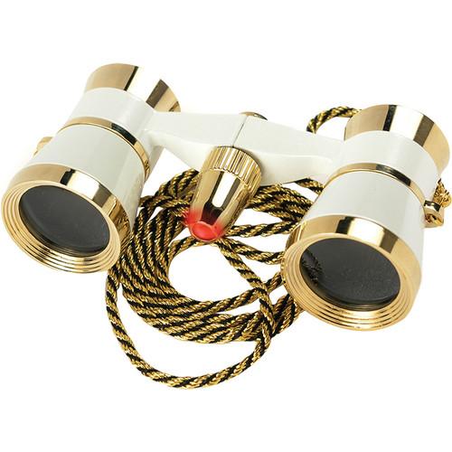 Barska 3x25 Blueline Opera Glasses with Red Flashlight & Necklace