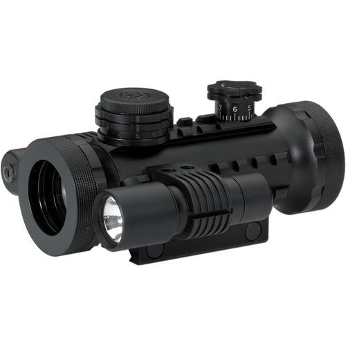 BSA Optics 30mm Illuminated Red Dot Sight with Laser and Light