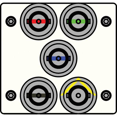 FSR IPS-V150T-WHT BNC to BNC Bulkhead Insert Plate
