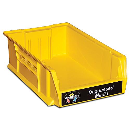 Garner Yellow "Degaussed Media" Bin for HD-3WXL