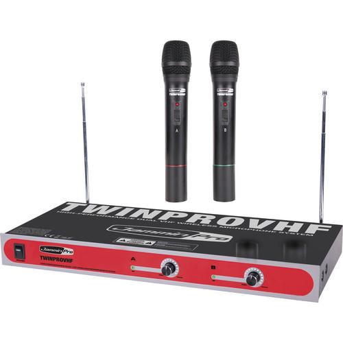 Jammin TwinProVHF Dual-Channel VHF Wireless Microphone