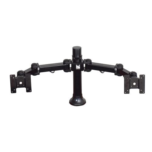 Premier Mounts MM-AH152 Dual Display Arm on 15" Pole with Grommet Base