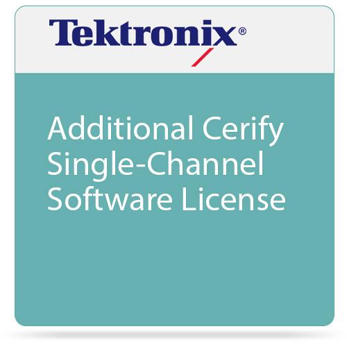 Tektronix Additional Cerify Single-Channel Software License