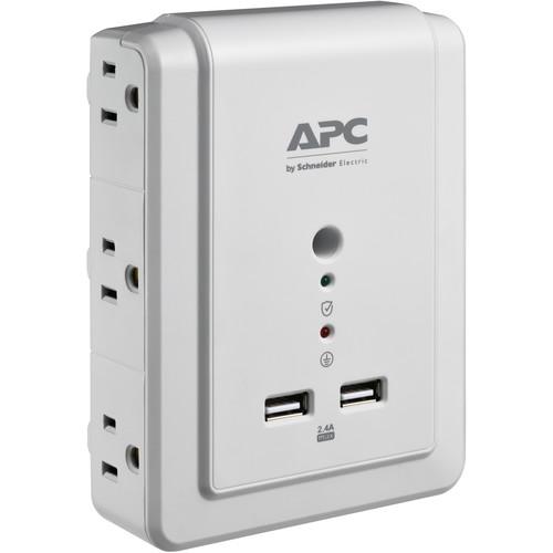 APC Essential SurgeArrest 6-Outlet Wall-Tap Surge Protector with USB