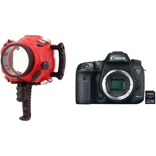 AquaTech Base 7D2 Underwater Sport Housing and Canon EOS 7D Mark II Camera Body Kit