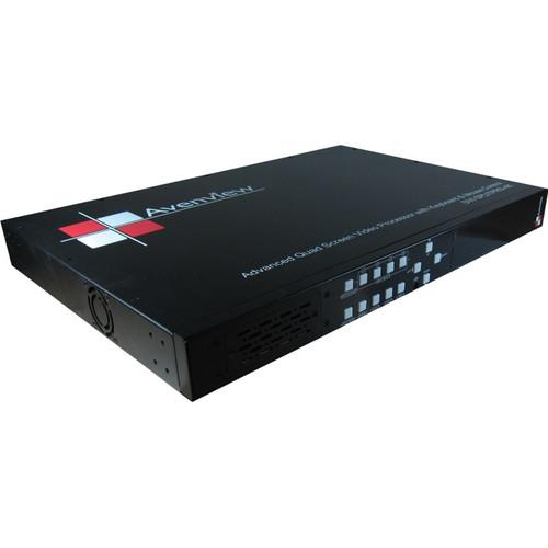 Avenview Quad Screen Video Processor with IR Remote Control