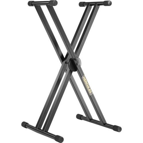 HERCULES Stands EZ-Lok Double-X Keyboard Stand