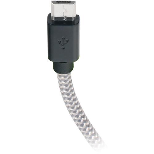 iEssentials Tangle-Free USB Type-A Male to Micro-USB Male Charge & Sync Cable