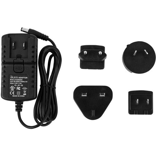 ikan AC DC Universal Adapter for Select Ikan On-Camera Monitors & Small LED Lights