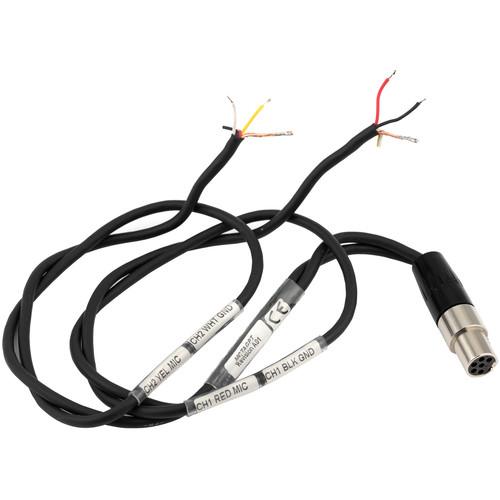 Lectrosonics Dual Pigtail to TA6F Mic-Level Cable for DCHT Transmitter