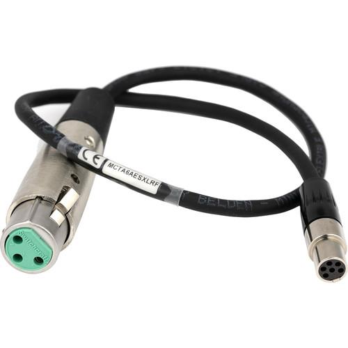 Lectrosonics XLR Female to TA6F AES3 Digital Audio Cable for DCHT Transmitter