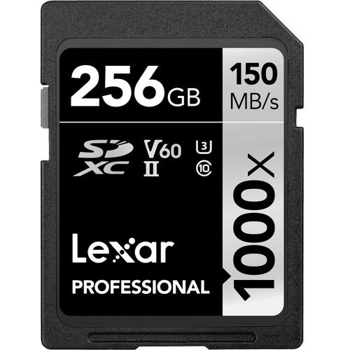 Lexar 256GB Professional 1000x UHS-II SDXC Memory Card