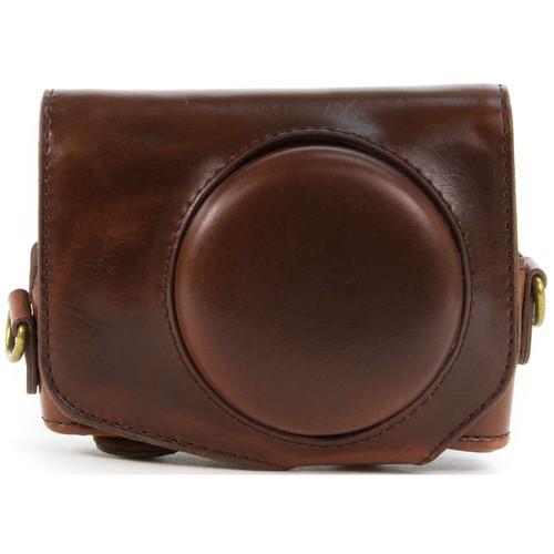 MegaGear Ever Ready PU Leather Camera Case with Strap for Canon PowerShot G7 X