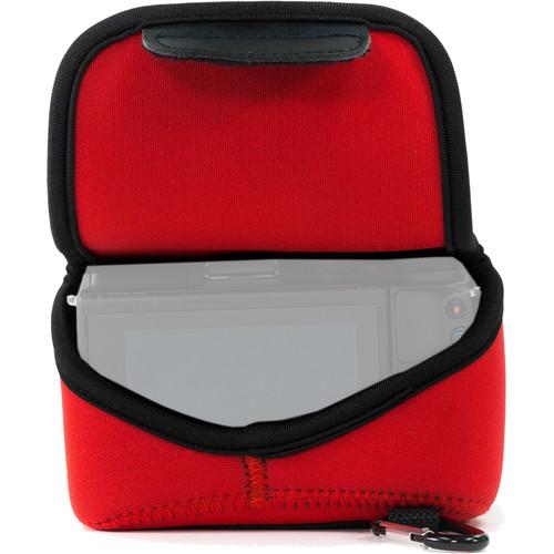 MegaGear MG1040 Ultra Light Neoprene Case with Carabiner for Canon EOS M5 with 15-45mm