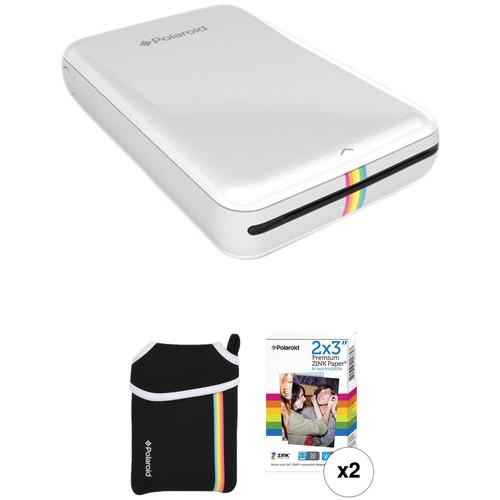 Polaroid ZIP Mobile Printer Kit with Pouch and 30 Sheets of Photo Paper