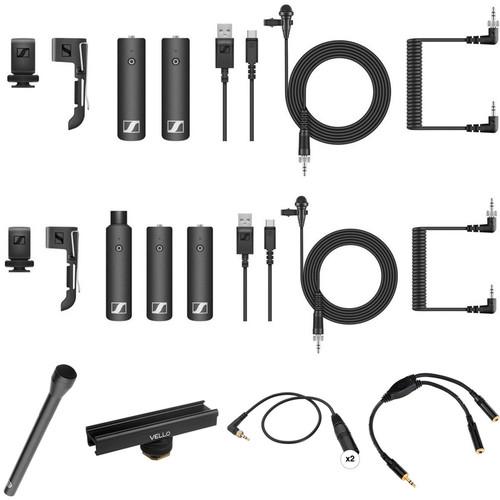 Sennheiser XSW-D 2-Person Digital Camera-Mount Wireless Combo Microphone System Kit