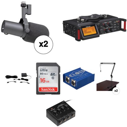 Shure Dual SM7B Broadcaster and Recording Kit