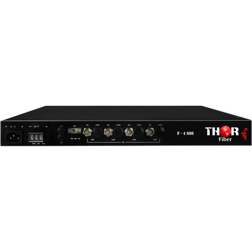 Thor 4-Channel SD HD 3G-SDI over Single Fiber CWDM Uncompressed Extender Set