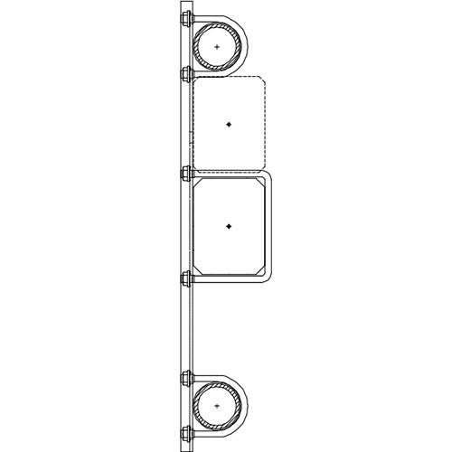 Altman 300-Type-12 18" Double Pipe Bracket